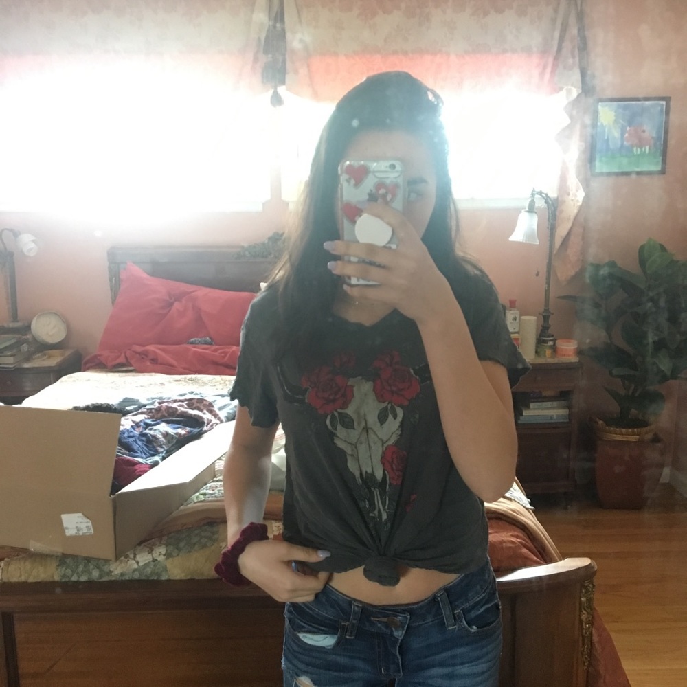 Skull and Rose band t-shirt